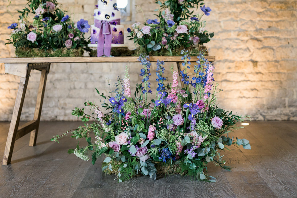 Backdrop Lilac Greenery Hoop Wreath Foliage Table Meadow Purple Ultra Violet Wedding Moon Gate Flower Arch Captured by Katrina Photography