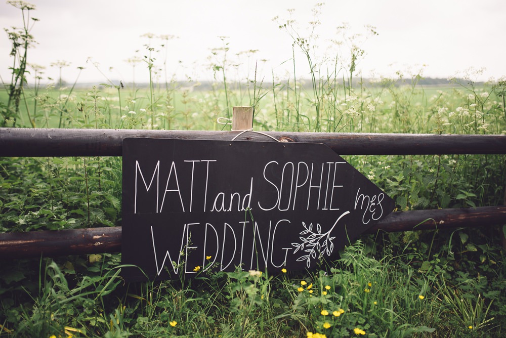 Black Board Chalk Sign Botanical Country Wedding Jenna Woodward Photography