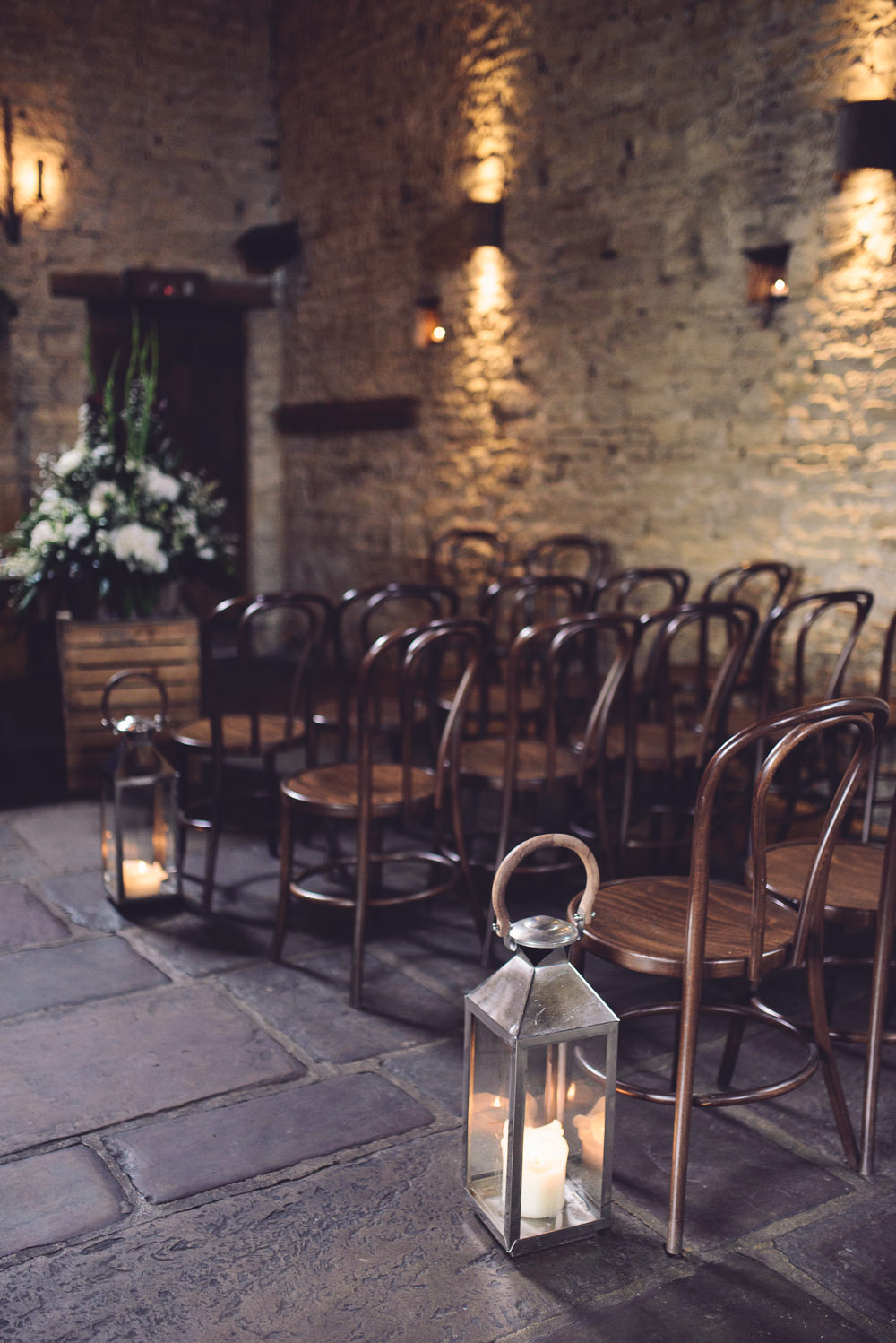 Aisle Lanterns Candles Botanical Country Wedding Jenna Woodward Photography