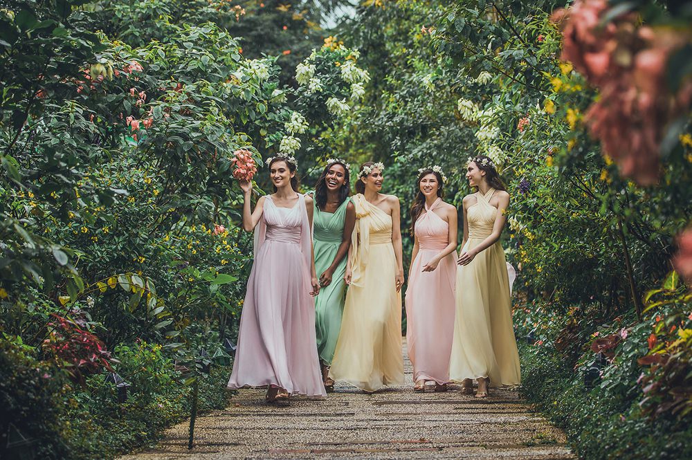 CocoMelody Wedding Bridesmaid Dresses Gowns Bridal
