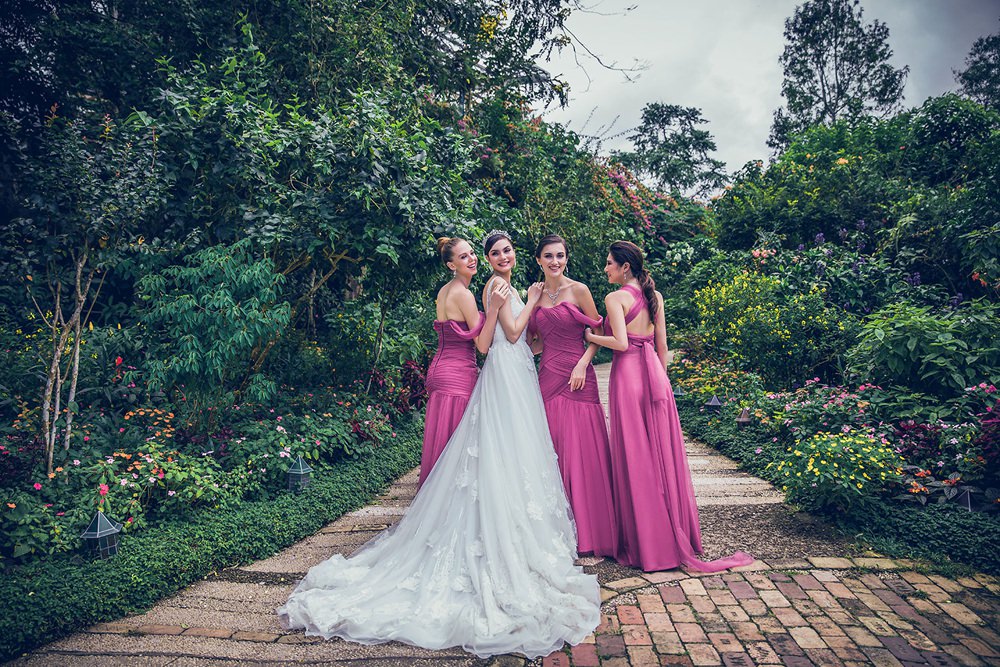 CocoMelody Wedding Bridesmaid Dresses Gowns Bridal