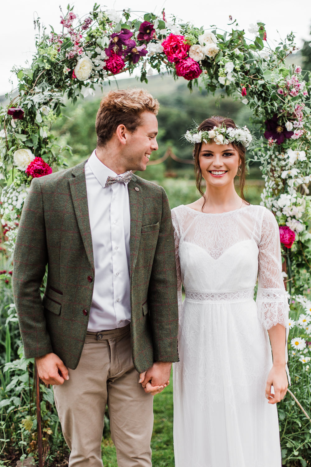 Colourful Bohemian Floral Wedding Ideas Anna Beth Photography
