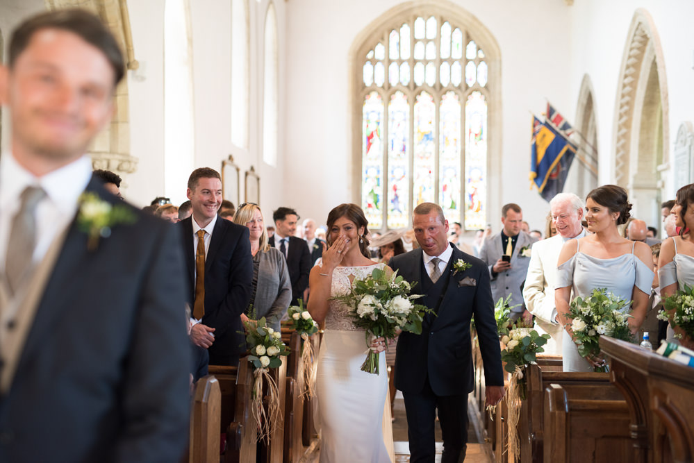 Bride Bridal Embellished Sequin Boat Neck Sleeveless Veil Bouquet Greenery White Reiss Waistcoat Groom Navy Elegant Chic Modern Wedding Kayleigh Pope Photography