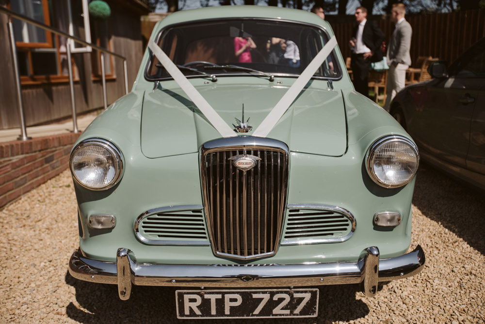 Travel Wine Inspired Rustic Outdoor Natural Farm Field Classic Car Sage Green | Farbridge Barn Wedding Jamie Dunn Photography