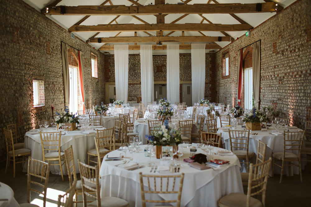 Travel Wine Inspired Rustic Outdoor Natural Farm Field Dinner White Blue Simple Tablescape | Farbridge Barn Wedding Jamie Dunn Photography