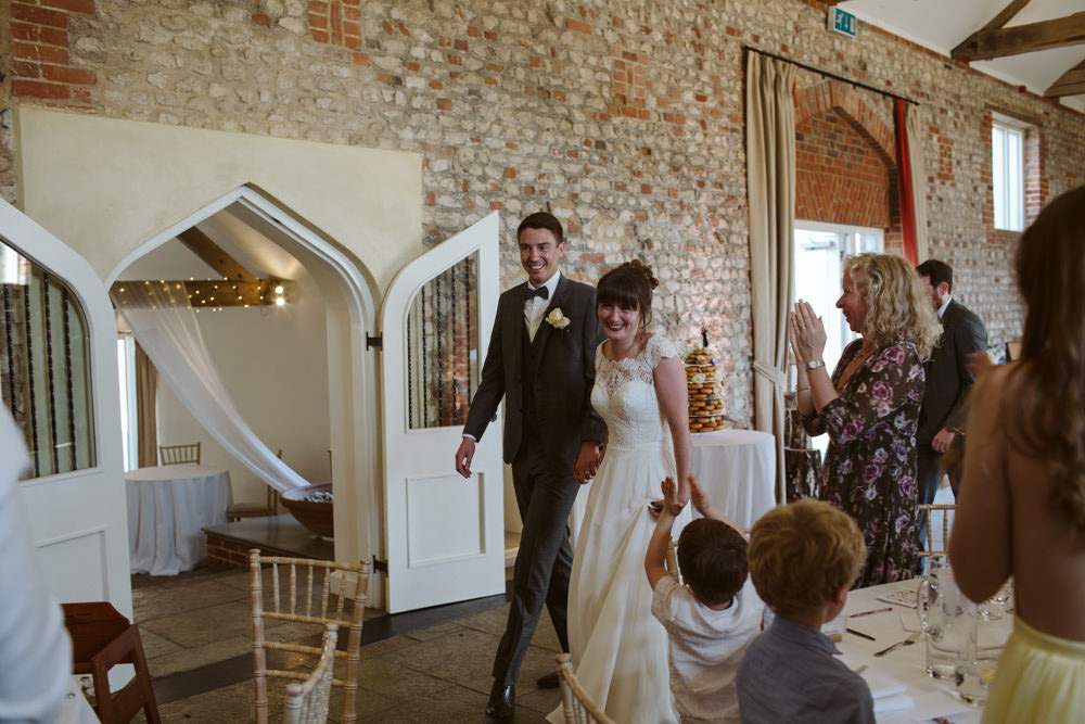 Travel Wine Inspired Rustic Outdoor Natural Farm Field Countryside Bride Groom Entrance Dinner | Farbridge Barn Wedding Jamie Dunn Photography
