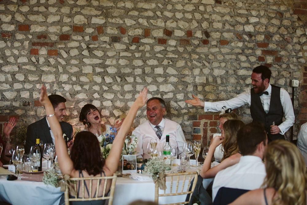 Travel Wine Inspired Rustic Outdoor Natural Farm Field Countryside Bride Groom Dinner Speeches | Farbridge Barn Wedding Jamie Dunn Photography