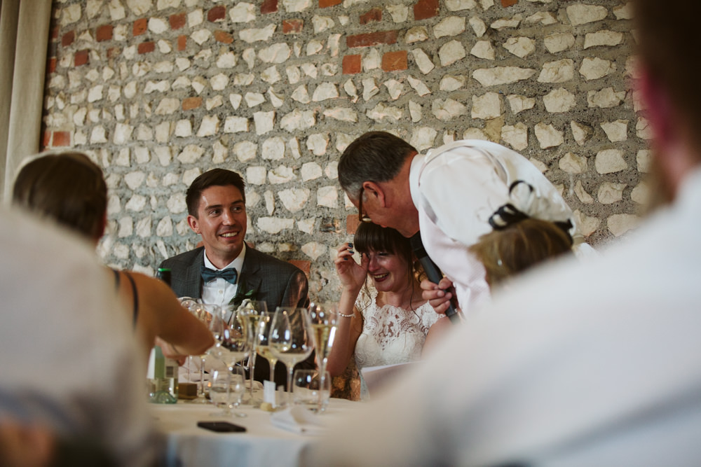 Travel Wine Inspired Rustic Outdoor Natural Farm Field Countryside Bride Groom Dinner Speeches | Farbridge Barn Wedding Jamie Dunn Photography