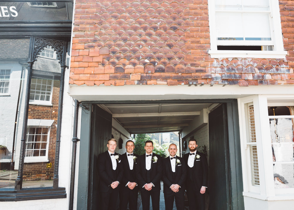 Dinner Suits Tuxedos Bow Tie Groom Groomsmen George Rye Wedding Hollie Carlin Photography