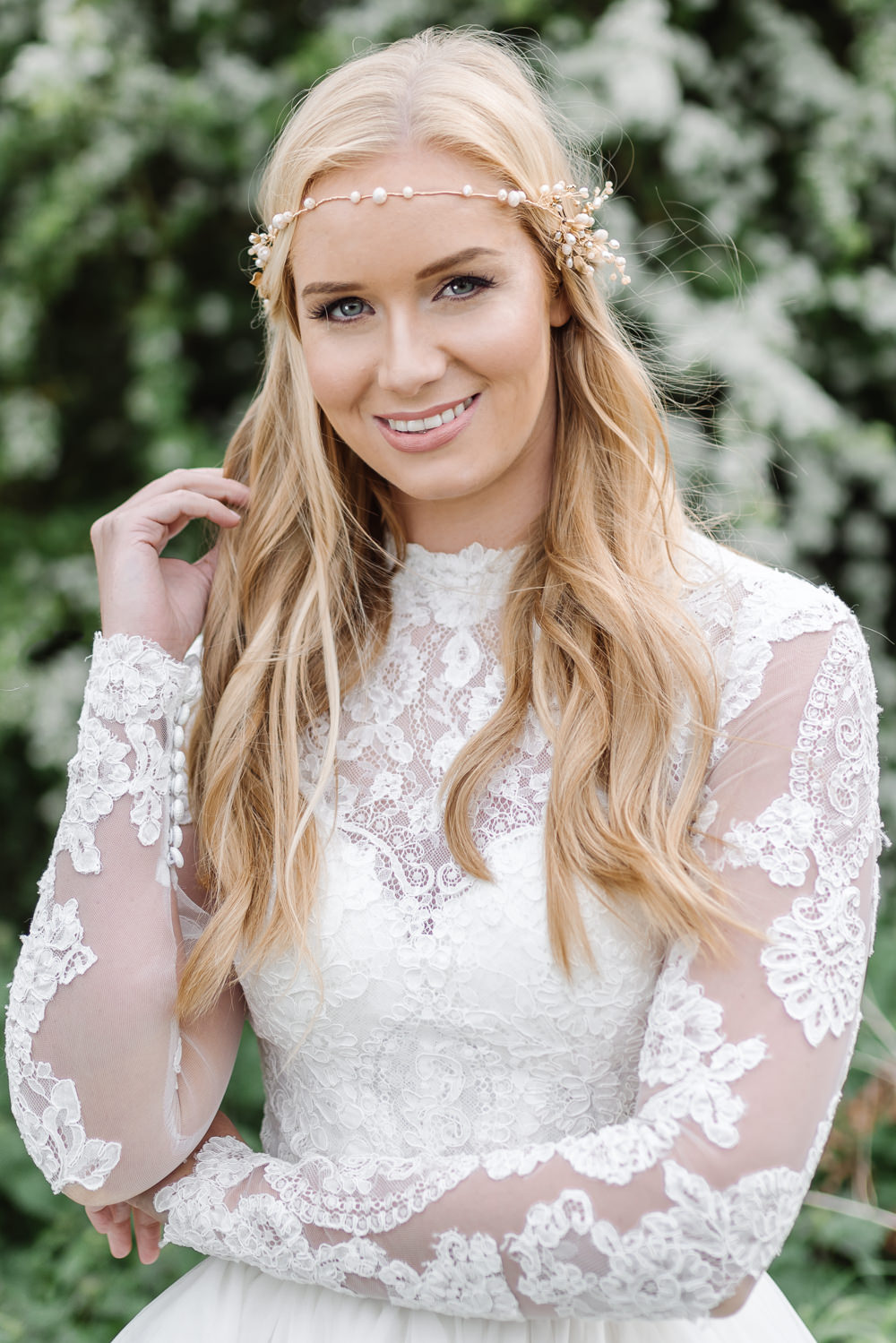 Long Waves Hair Bride Bridal Grey Violet Wedding Ideas Chloe Ely Photography