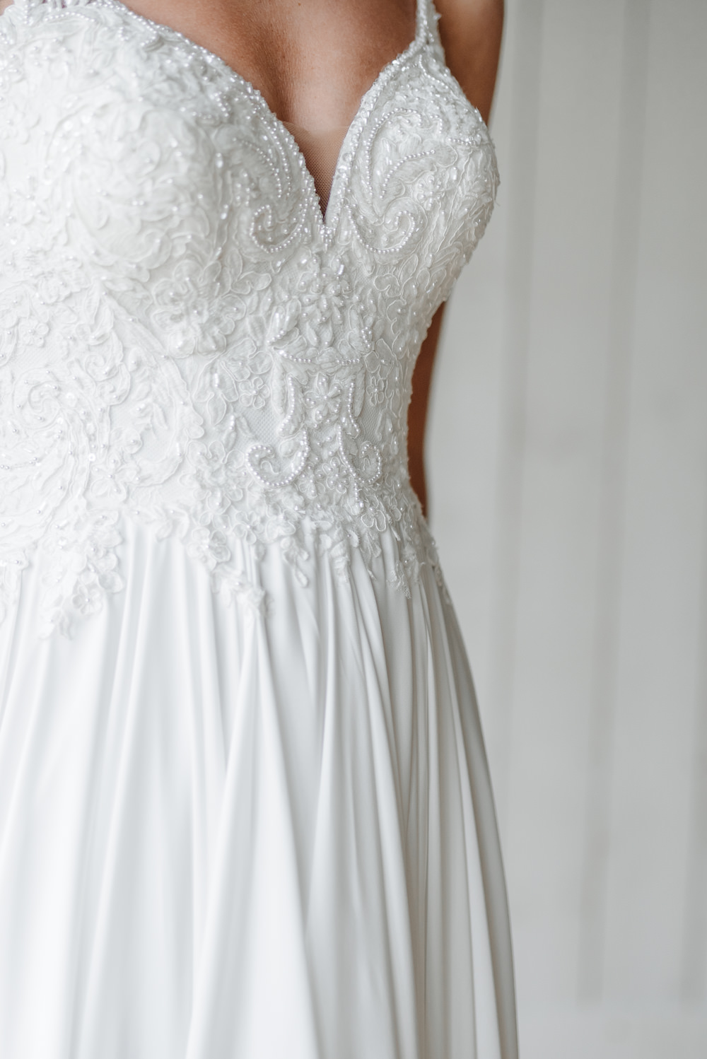 Lace Dress Gown Bride Bridal Sleeves Skirt Silk Grey Violet Wedding Ideas Chloe Ely Photography