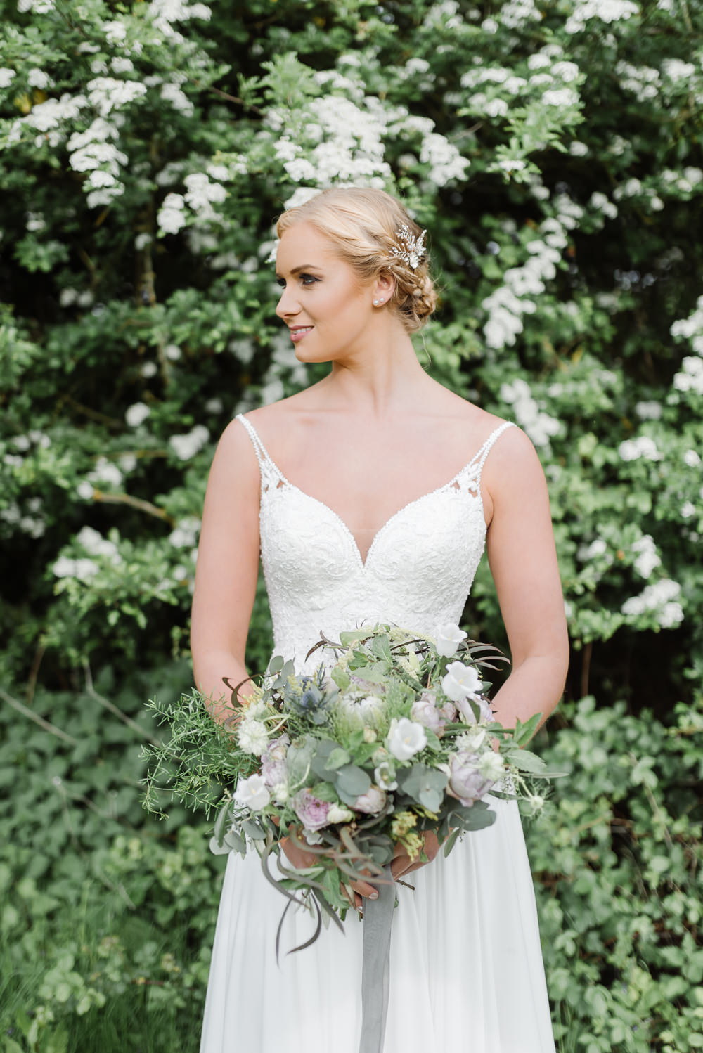 Dress Gown Bride Bridal Skirt Straps Grey Violet Wedding Ideas Chloe Ely Photography
