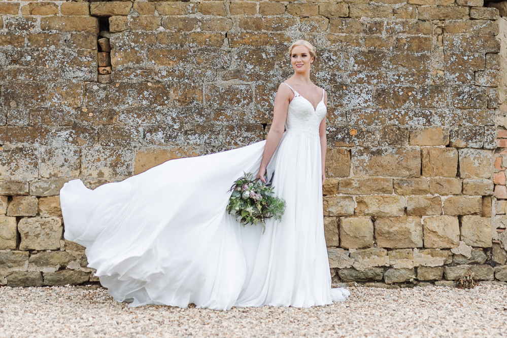 Dress Gown Bride Bridal Skirt Straps Train Grey Violet Wedding Ideas Chloe Ely Photography