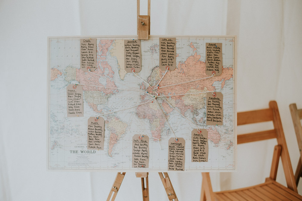 Map Travel Seating Plan Table Chart Luggage Tags Harry Warren House Wedding Big Bouquet Photography