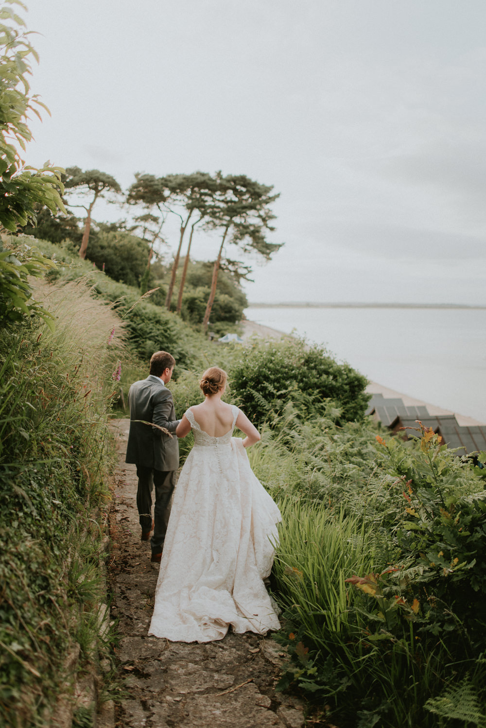 Dress Bride Bridal Lace Straps Train Pronovias Gown Veil Harry Warren House Wedding Big Bouquet Photography