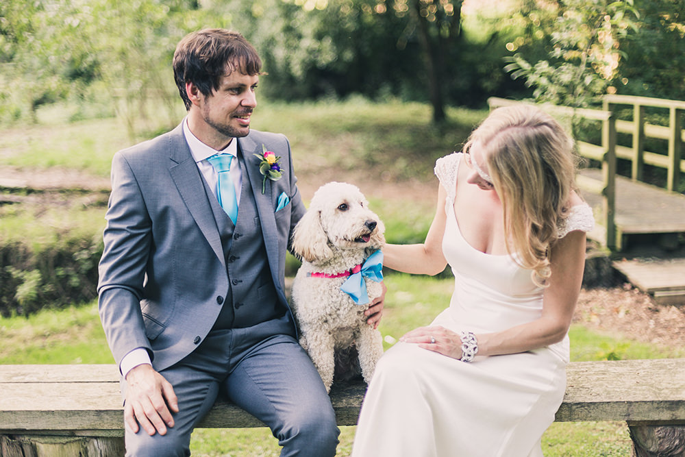 Dog Pet Hothorpe Hall Woodlands Wedding Lucy Long Photography