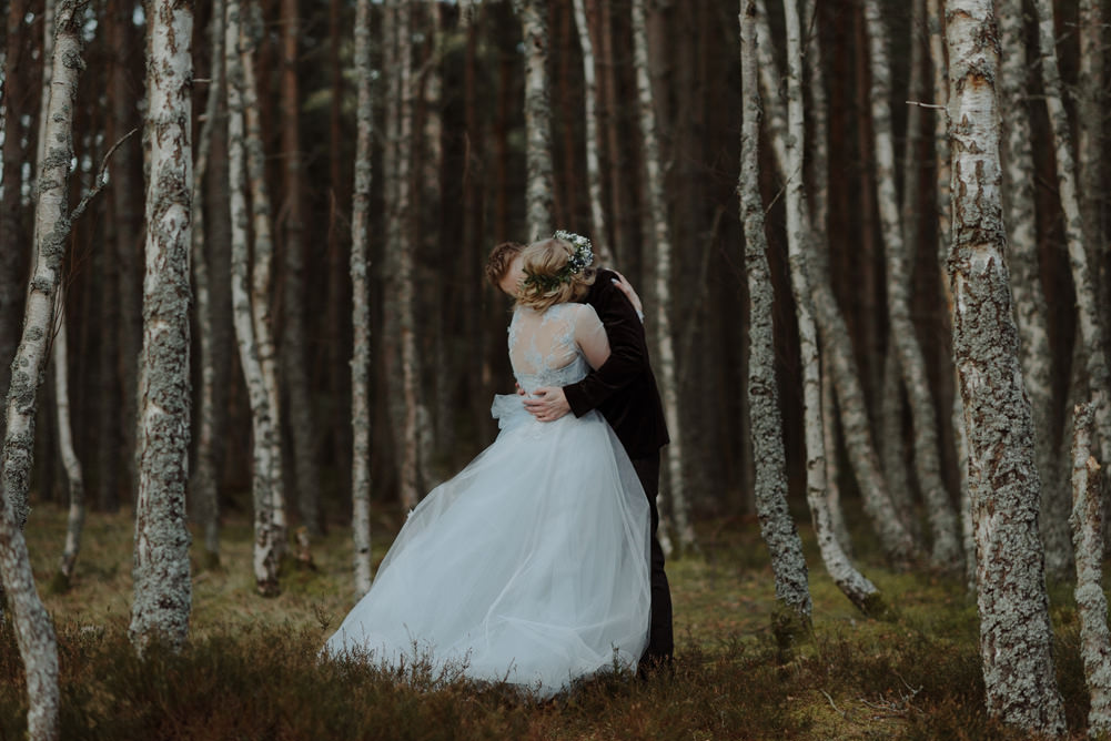 Intimate Winter Outdoor Scotland Wedding Christopher Ian Photography