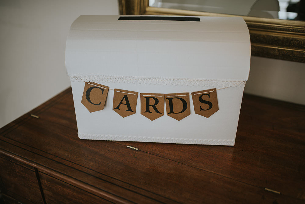 Cards Post Box Brown Paper Bunting Macdonald Houston Hotel Wedding Martin Venherm Photography