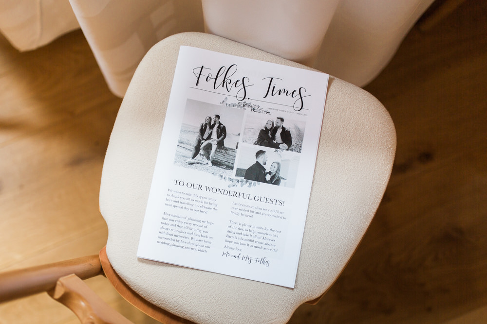 Wedding Times Newspaper Moreves Barn Wedding Gemma Giorgio Photography