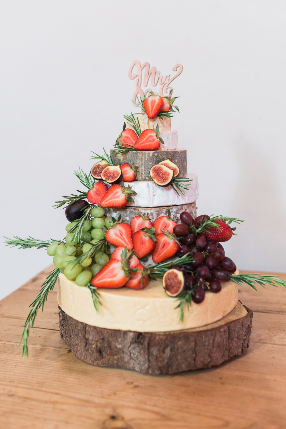 Cheese Cake Tiered Laser Cut Topper Fruit Moreves Barn Wedding Gemma Giorgio Photography