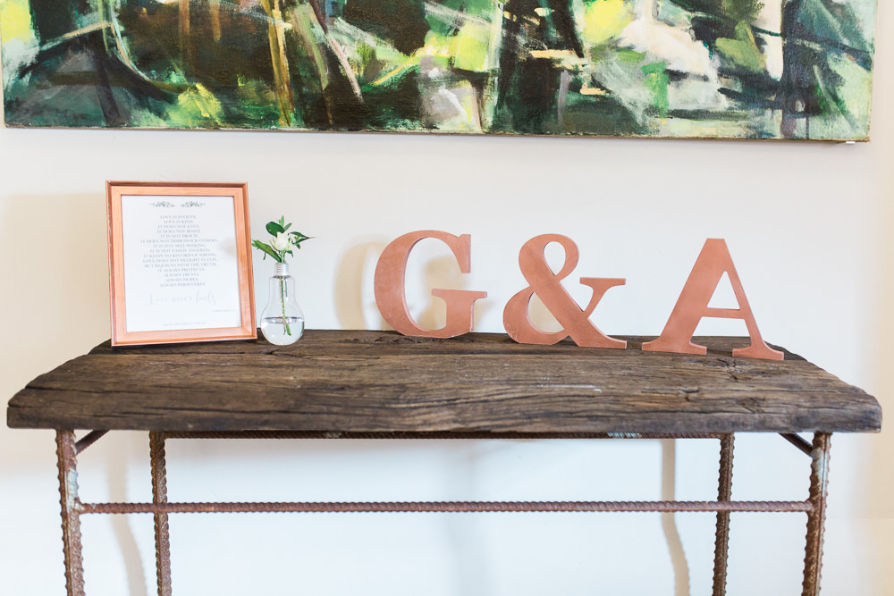 Initials Welcome Light Bulb Vase Moreves Barn Wedding Gemma Giorgio Photography