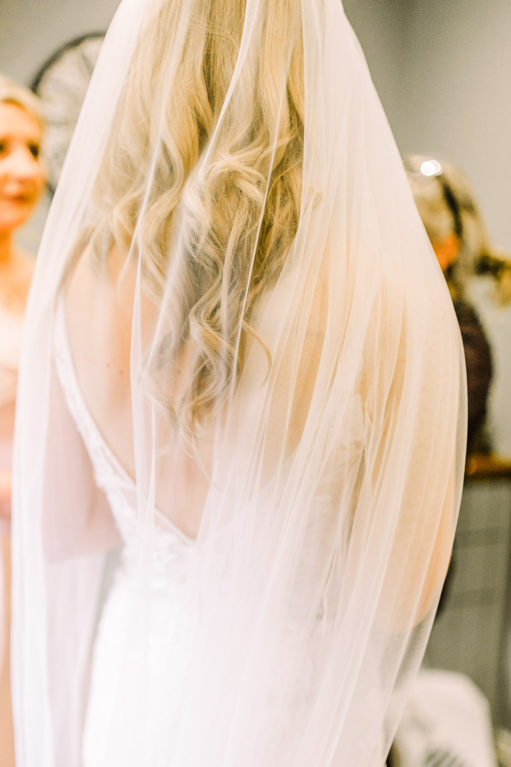 Bride Bridal Dress Gown Veil Tulle Pheasant Harome Wedding Yorkshire Arabella Smith Photography