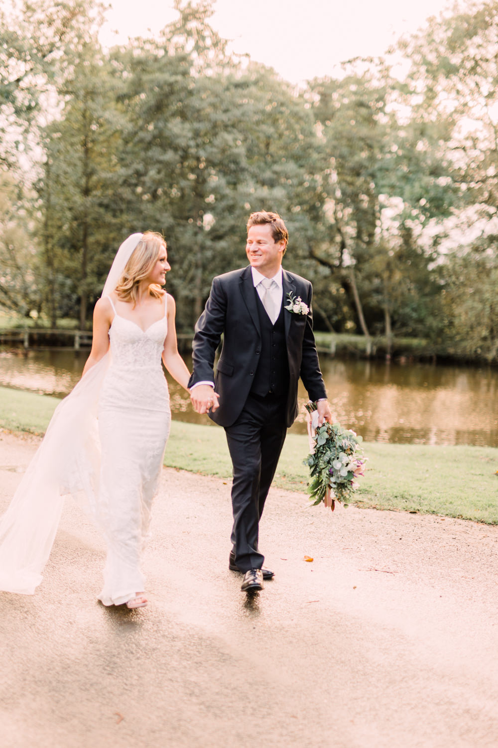 Limor Rosen Lace Dress Gown Bride Bridal Straps Lace Sequin Pheasant Harome Wedding Yorkshire Arabella Smith Photography