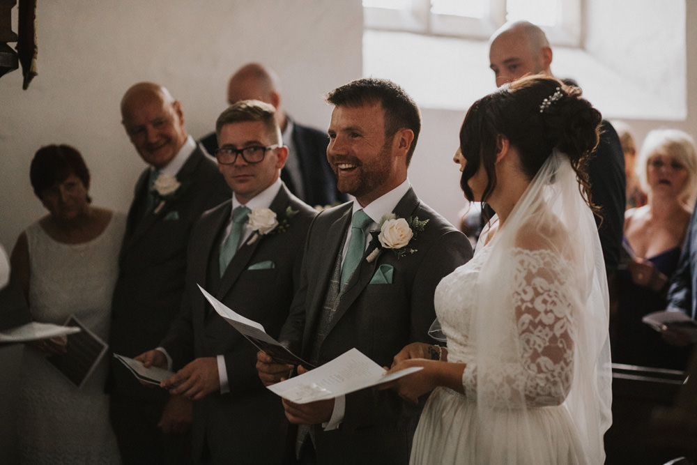 Outdoor Farm Field Rustic Garden Marquee Church Aisle Ceremony Foliage Bride Groom Vows | Fun and Relaxed Scrivelsby Walled Garden Wedding Brook Rose Photography