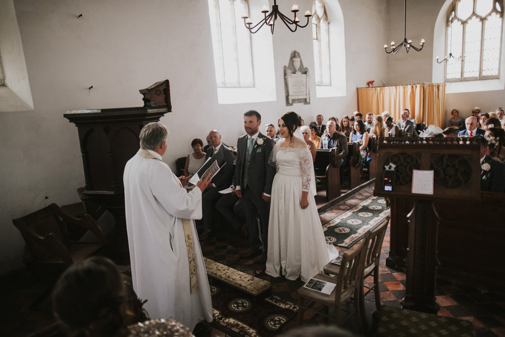 Outdoor Farm Field Rustic Garden Marquee Church Aisle Ceremony Foliage Bride Groom Vows | Fun and Relaxed Scrivelsby Walled Garden Wedding Brook Rose Photography
