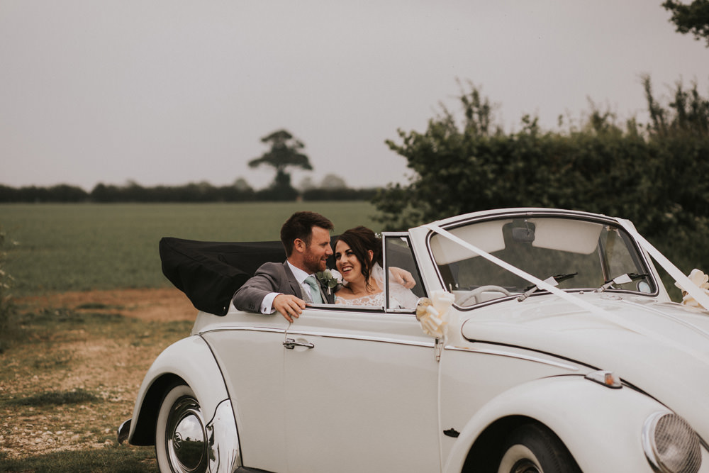 Outdoor Farm Field Wheat Rustic Garden Marquee Bride Bouquet Groom VW Beetle | Fun and Relaxed Scrivelsby Walled Garden Wedding Brook Rose Photography