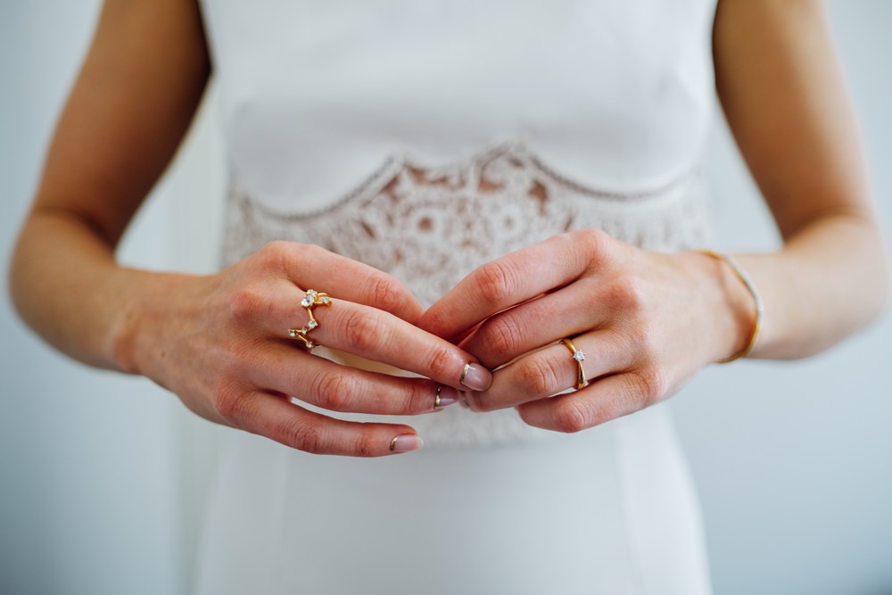 Bride Bridal Jewellery Rings Tanner Warehouse Wedding Marianne Chua Photography