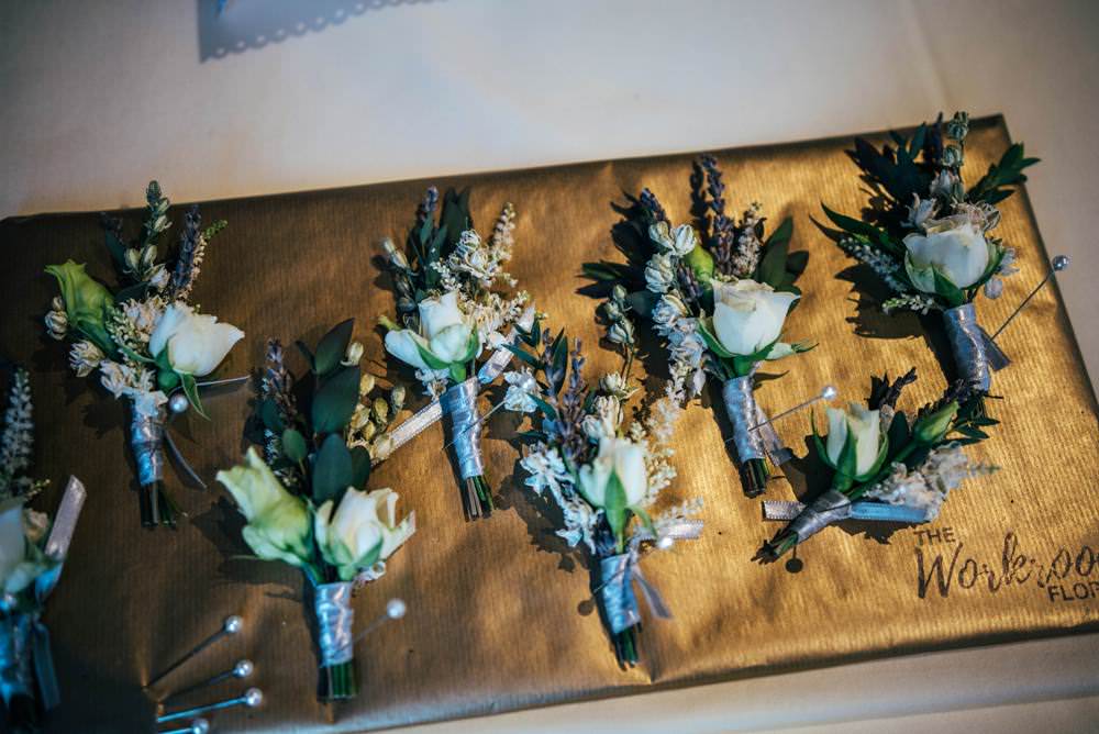 Buttonholes Rose Warm Welcoming Wedding Three Flowers Photography