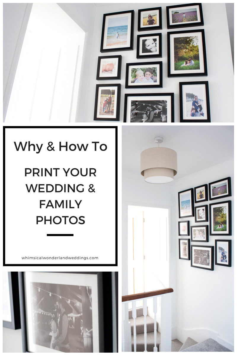 Wedding Photos Print Gallery Wall How To DIY Guide Advice Family Photographs