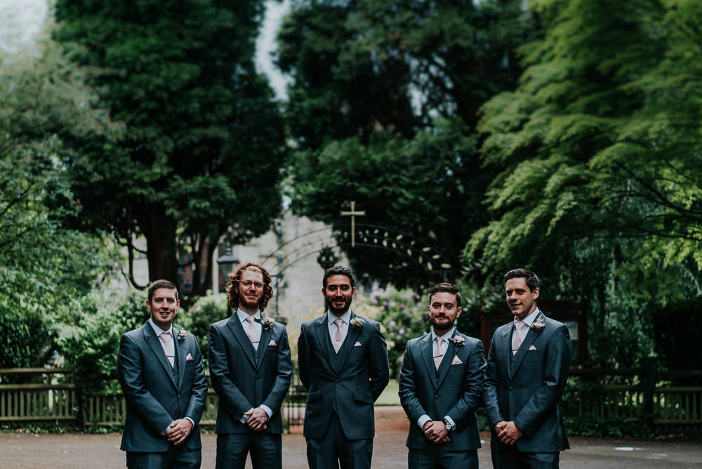 Groom Groomsmen Three Piece Waistcoat Alrewas Hayes Wedding David Boynton Photography