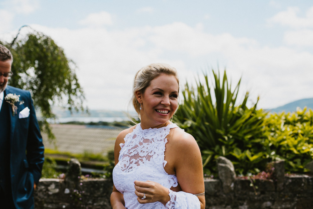 Bride Bridal Grace Loves Lace Dress Halter Neck Anna Carriga Wedding Honey and the Moon Photography