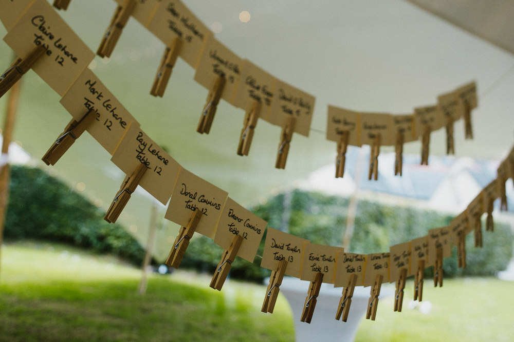Table Plan Peg Line Escort Cards Anna Carriga Wedding Honey and the Moon Photography