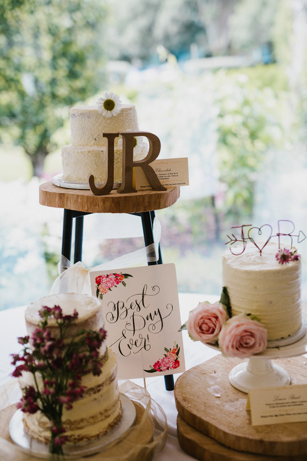 Cake Table Initials Buttercream Tiered Anna Carriga Wedding Honey and the Moon Photography