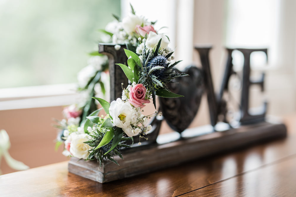 Flower Crown Flowers Bride Bridal Pink Blue Rose Thistle Hydrangea Gypsophila Cleatham Hall Wedding Kazooieloki Photography