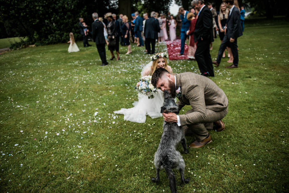 Dog Pet Ceremony Cleatham Hall Wedding Kazooieloki Photography