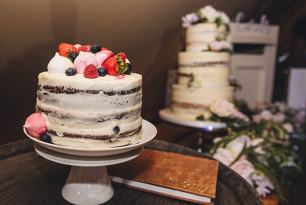 Semi Naked Cake Flowers Buttercream DIY Home Barn Tipi Wedding Marta May Photography
