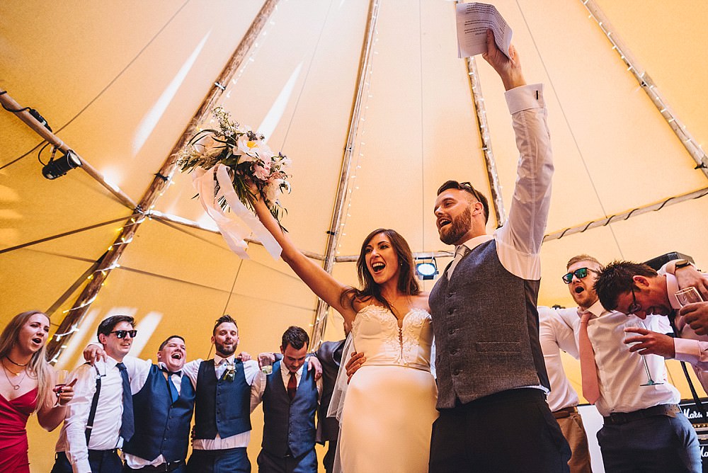 DIY Home Barn Tipi Wedding Marta May Photography