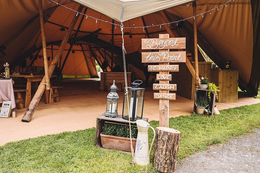 Wooden Pallet Sign Welcome Calligraphy Painted Post Log DIY Home Barn Tipi Wedding Marta May Photography