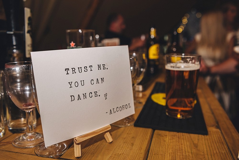 Dancing Sign Quote DIY Home Barn Tipi Wedding Marta May Photography