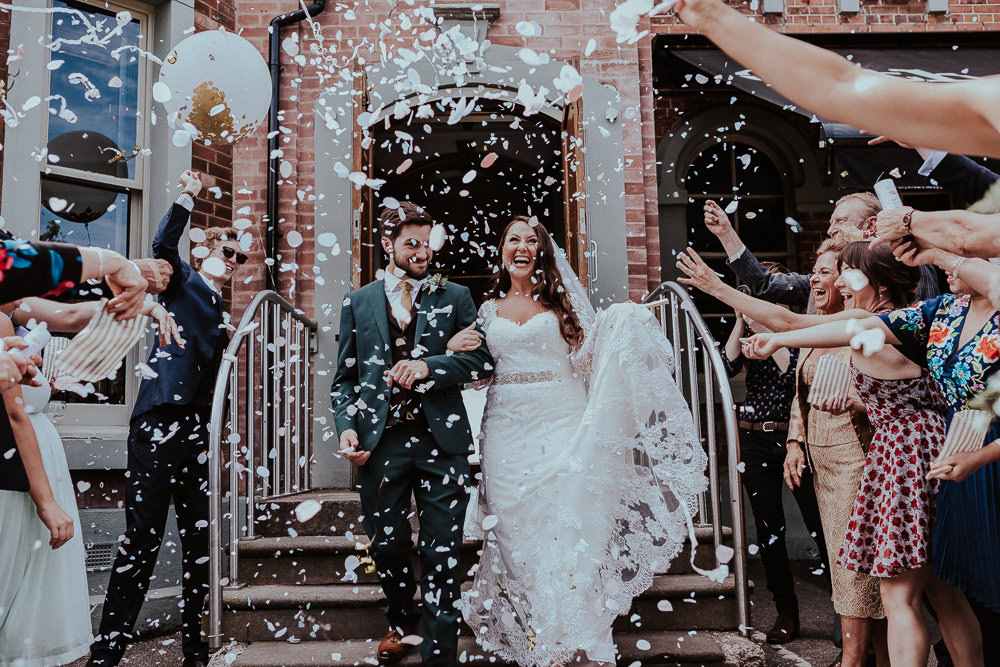 Confetti Throw Faversham Wedding Leeds Steven Haddock Photography