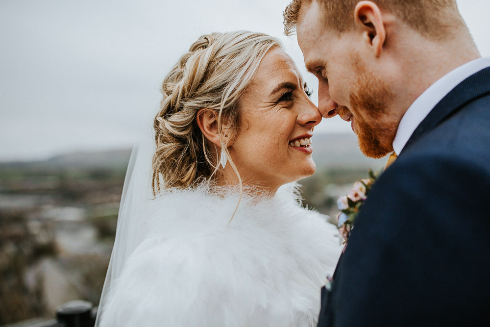 Bride Bridal Hair Plaits Braids Twist Up Do Style Veil Holmes Mill Wedding Emilie May Photography