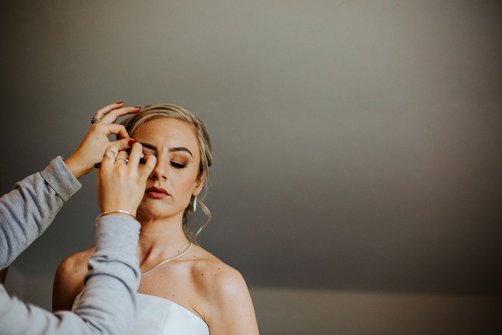 Bride Bridal Make Up Beauty Holmes Mill Wedding Emilie May Photography