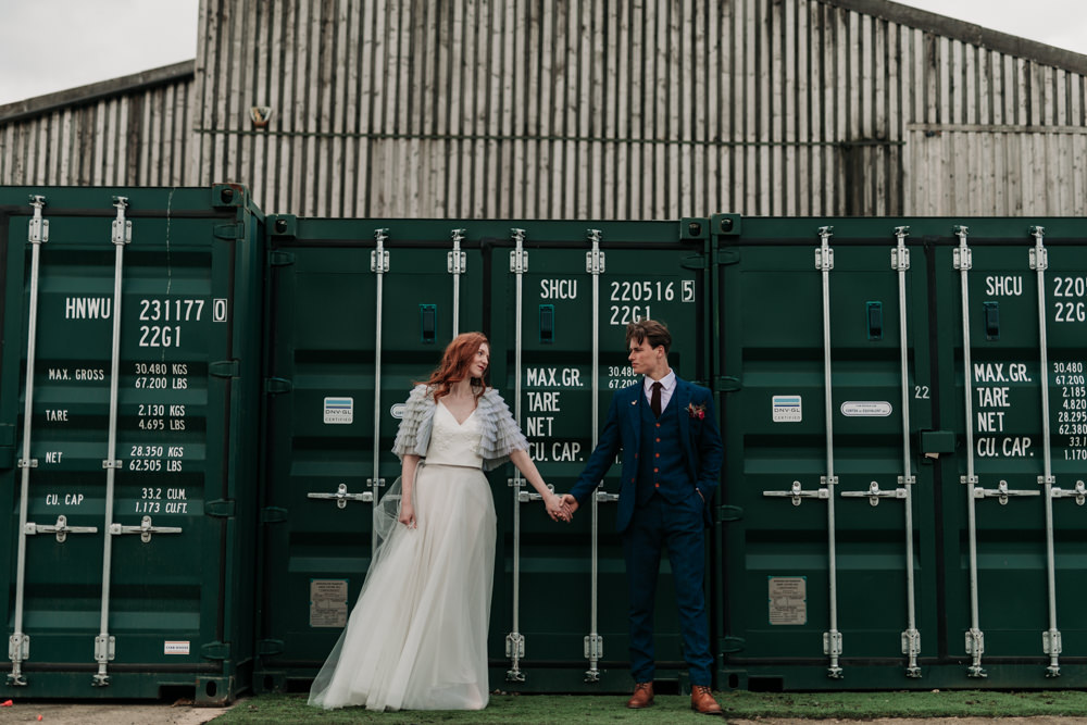 Industrial Luxe Wedding Ideas Balloon Installation Ayelle Photography