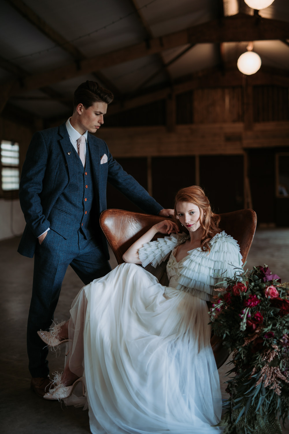 Industrial Luxe Wedding Ideas Balloon Installation Ayelle Photography
