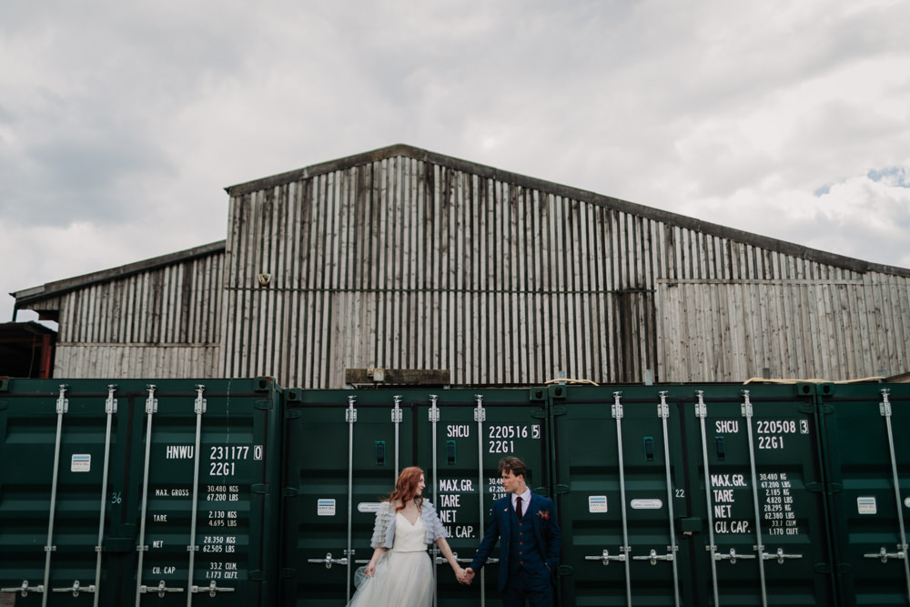Industrial Luxe Wedding Ideas Balloon Installation Ayelle Photography