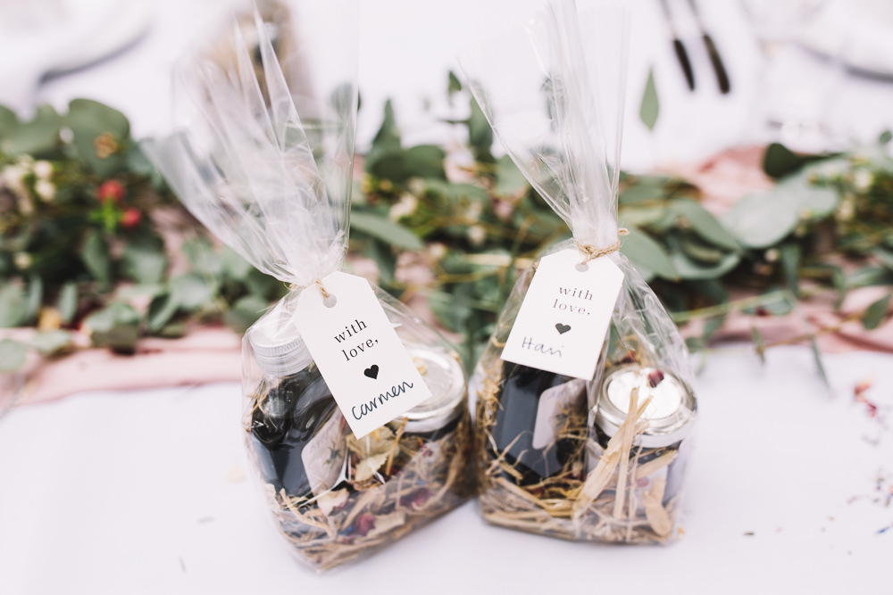 Favours Bags Treats Irnham Hall Wedding Lucie Watson Photography